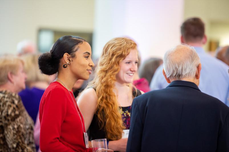 Beloit College students attend the annual Showcase event to recognized alumni who have in anyway ...